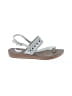 Assorted Brands Silver White Sandals Size 7 1/2 - photo 1