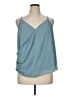 Impressions 100% Polyester Teal Sleeveless Blouse Size 1X - photo 1