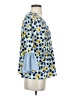 Joy Joy 100% Polyester Blue 3/4 Sleeve Blouse Size S - photo 4