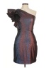 Veronica Beard Metallic Silver Cocktail Dress Size 8 - photo 1