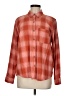 Universal Thread 100% Cotton Plaid Orange Long Sleeve Button-Down Shirt Size M - photo 1