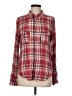 Paige 100% Viscose Plaid Red Long Sleeve Button-Down Shirt Size M - photo 1