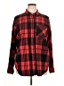 Old Navy 100% Cotton Plaid Red Long Sleeve Button-Down Shirt Size XL - photo 1