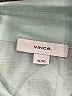 Vince. Color Block Green 3/4 Sleeve Button-Down Shirt Size XL - photo 7