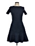 Aqua Solid Blue Casual Dress Size M - photo 1
