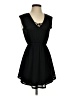 FB Sister 100% Polyester Solid Black Casual Dress Size S - photo 1