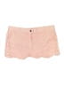 J.Crew 100% Linen Chevron-herringbone Pink Shorts Size XXL - photo 1