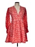 Unbranded 100% Polyester Hearts Red Casual Dress Size L - photo 1