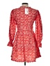 Unbranded 100% Polyester Hearts Red Casual Dress Size L - photo 2