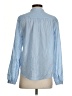 Gap 100% Cotton Stripes Blue Long Sleeve Blouse Size XS - photo 2