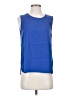 Dex Blue Sleeveless Blouse Size S - photo 1
