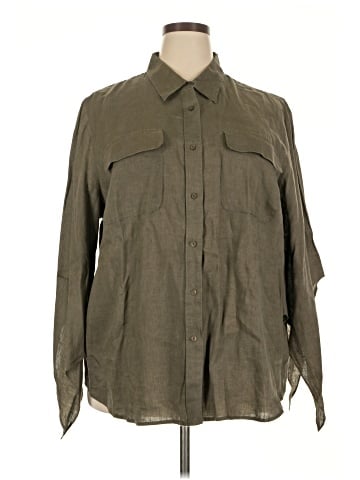 Lauren by Ralph Lauren Long Sleeve Button-Down Shirt (view 1)