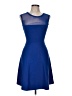 LINE Solid Blue Cocktail Dress Size M - photo 1