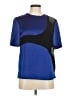 Alexander Wang Color Block Blue Short Sleeve Top Size 8 - photo 1