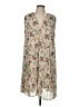 Max Studio 100% Polyester Floral Ivory Casual Dress Size M - photo 1