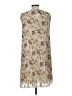 Max Studio 100% Polyester Floral Ivory Casual Dress Size M - photo 2