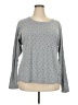 Healing Hands Polka Dots Gray Long Sleeve T-Shirt Size 3X - photo 1