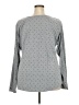 Healing Hands Polka Dots Gray Long Sleeve T-Shirt Size 3X - photo 2