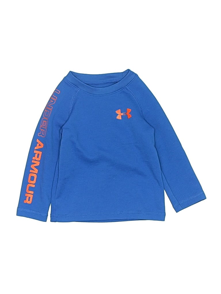 Pre-owned Under Armour Babies' Long Sleeve T-shirt In Blue