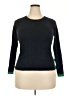 J.Jill Color Block Black Pullover Sweater Size S - photo 1