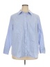 Lane Bryant Stripes Blue 3/4 Sleeve Button-Down Shirt Size 24 (petite) - photo 1