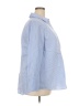 Lane Bryant Stripes Blue 3/4 Sleeve Button-Down Shirt Size 24 (petite) - photo 4