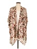Maurices 100% Polyester Ivory Kimono One size - photo 1