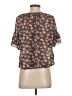 Symphony 100% Polyester Brown Short Sleeve Blouse Size S - photo 2