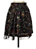 JACK 100% Polyester Print Black Casual Skirt Size 2 - photo 1