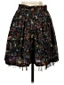 JACK 100% Polyester Print Black Casual Skirt Size 2 - photo 2