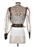 Zara Print Brown 3/4 Sleeve Blouse Size XS - photo 2