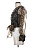 Zara Print Brown 3/4 Sleeve Blouse Size XS - photo 5
