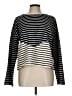 Kule 100% Cotton Stripes Blue Black Long Sleeve Top Size L - photo 1
