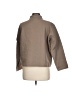 Eileen Fisher 100% Cotton Solid Tan Jacket Size L (petite) - photo 2