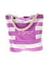 Assorted Brands 100% Cotton Stripes Purple White Tote One size - photo 1
