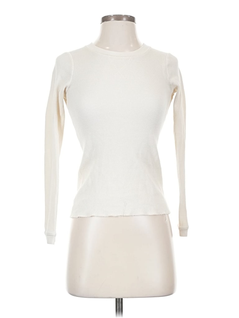 Pre-owned Everlane Long Sleeve Top Ivory Turtleneck Tops