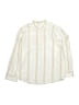 Zara Stripes Ivory Long Sleeve Button-Down Shirt Size 7 - photo 1