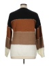 Angashion Color Block Brown Pullover Sweater Size XL - photo 2