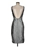 Milly Metallic Silver Cocktail Dress Size 6 - photo 2