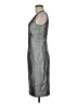 Milly Metallic Silver Cocktail Dress Size 6 - photo 5