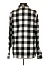 Unbranded 100% Polyester Checkered-gingham Black Long Sleeve Blouse Size L - photo 2