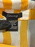 Timing Stripes Yellow Sleeveless Button-Down Shirt Size M - photo 7