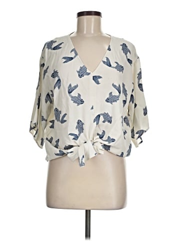 Karen Kane Short Sleeve Blouse (view 1)