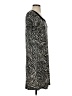 Chico's Animal Print Gray Casual Dress Size Sm (0) - photo 4
