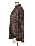 Bishop + Young Argyle Brown Long Sleeve Blouse Size L - photo 5