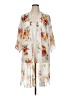 Ambiance 100% Polyester Ivory Kimono Size 1X - photo 1