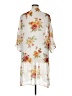 Ambiance 100% Polyester Ivory Kimono Size 1X - photo 2