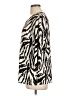 Emily Daniels Animal Print Ivory 3/4 Sleeve Blouse Size L - photo 5
