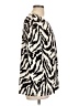 Emily Daniels Animal Print Ivory 3/4 Sleeve Blouse Size L - photo 4
