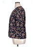 Unbranded 100% Polyester Floral Blue 3/4 Sleeve Blouse Size XL - photo 5